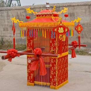婚庆花轿结婚轿子喜轿中式八抬古典婚庆轿子服装迎亲喜牌厂家直销