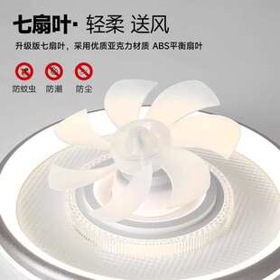 智能360度摇头风扇灯卧室客厅全光谱护眼紫外线过滤LED吸顶扇
