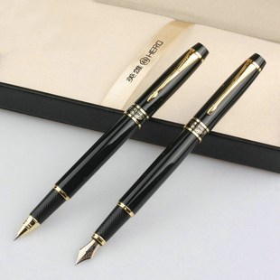 英雄钢笔7032黑丽雅英雄签字笔定制金属练字艺术签名书法美工钢笔