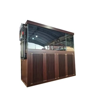 恋石坊高端背包式龙鱼缸至纯超白静音大底滤反冲洗强排困水仓包邮