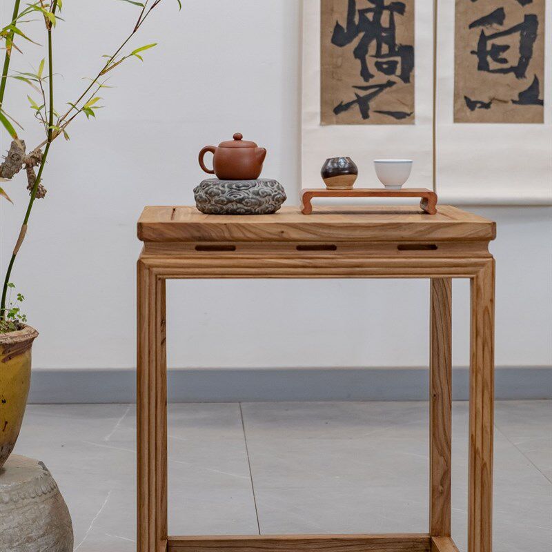 实木小边几极简可移动茶台床头客厅中式茶几