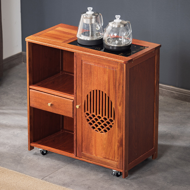 实木客厅茶几2024新款茶水柜可移动边几家用小户型茶车简约小茶台