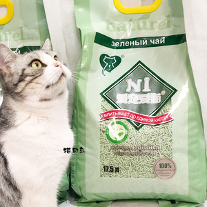 猫耶岛N1爱宠爱猫快速结团强吸水低粉尘豆腐混合猫砂17.5L