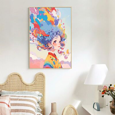 多巴胺女孩数字油画diy填色丙烯填充手工绘治愈减压油彩2025新款