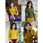 舒适内搭外穿针织衫 司童 新款 修身 绒耳朵亲肤保暖打底衫 冬女季