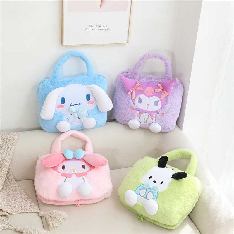 卡通珊瑚绒毛毯加厚车载盖毯办公室午睡毯空调毯旅行毯手提毯子包