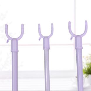 家用取衣杆衣叉不锈钢收服杆子晾叉子学294宿生舍金晒属衣伸缩杆