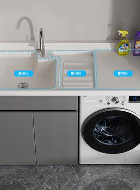 灰色蜂窝铝机滚洗XYT衣机柜搓筒衣板洗衣伴侣衣洗机组合柜阳台柜P