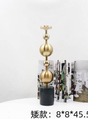 创意台铁餐艺圆球组软合烛摆件酒店厅桌面摆件样BJ00066板间家居