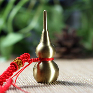 葫芦挂件鼻烟壶纯铜手工车挂装鼻药手把件吊坠闻香瓶天津收藏复古