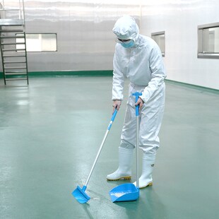 食安库扫把扫帚簸箕组合扫地笤帚畚箕食品厂GMP洁净车间食品级