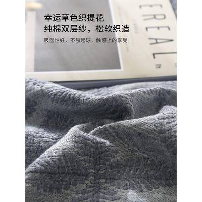 A类式ALSH-20高端美复古棉麻双层纱四件套全新棉款纯棉2025床笠被
