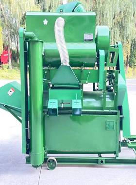 沙子克龙除装尘去打谷机125杂型号双接料口自动袋谷脱OUU粒机100