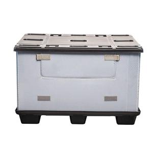 注塑围箱汽车物流仓储空周转箱天地ZVK盖中板蜂窝折叠汽板配中转