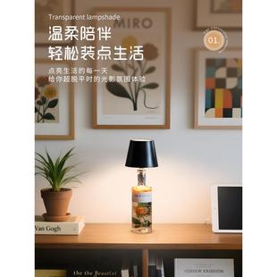 の酒瓶灯插入式小夜灯酒瓶台灯塞灯空瓶灯氛围灯充电酒瓶盖灯装饰