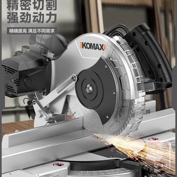 锯铝机铝合金铝型材木工专用220V大功率切割机精密切铝45度斜吾购