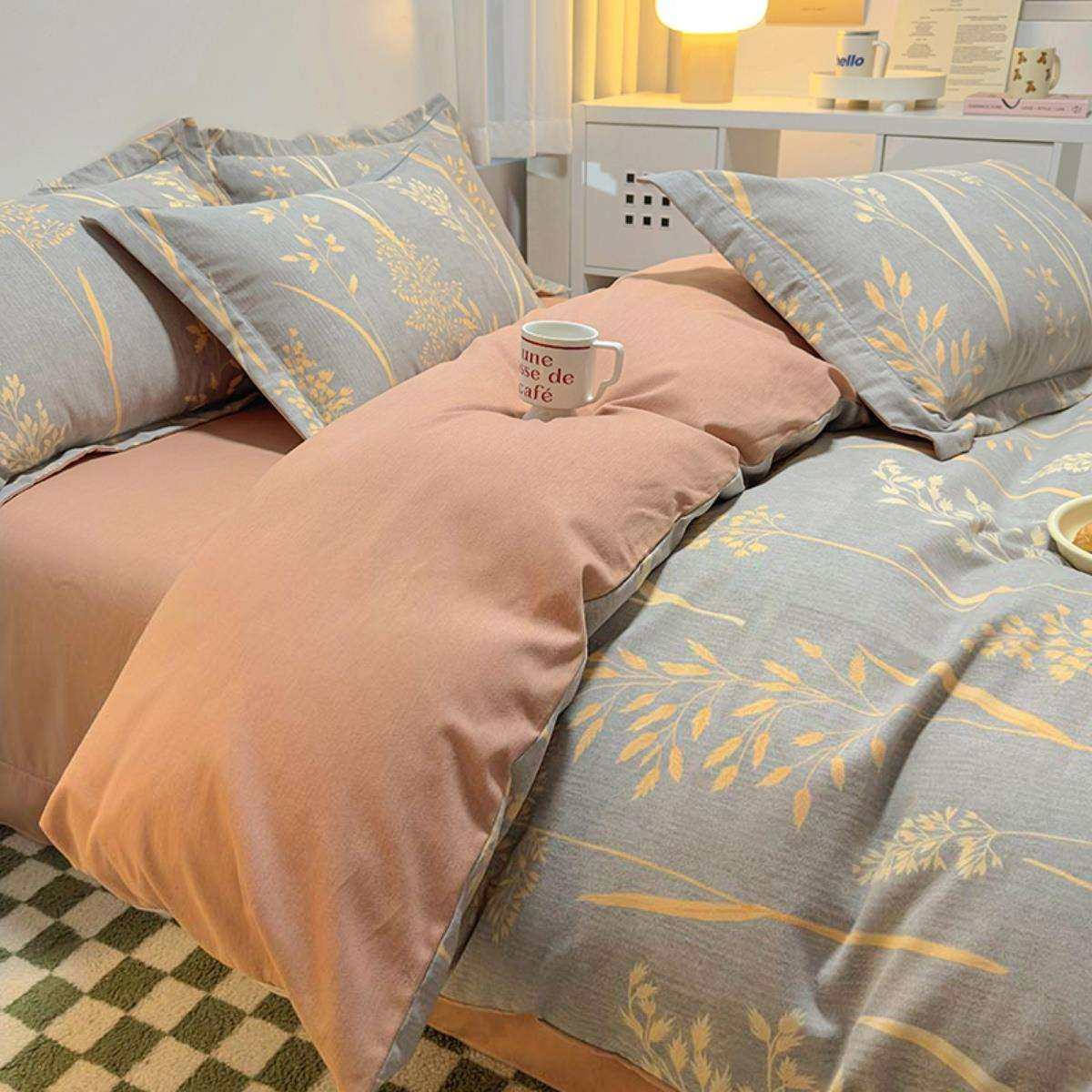 2025新款加厚简约全棉纯棉四件套磨毛秋冬床单被套三件套床品床笠,电子元器件市场,其它元器件,淘宝优惠券,粉丝福利购,淘宝优惠卷