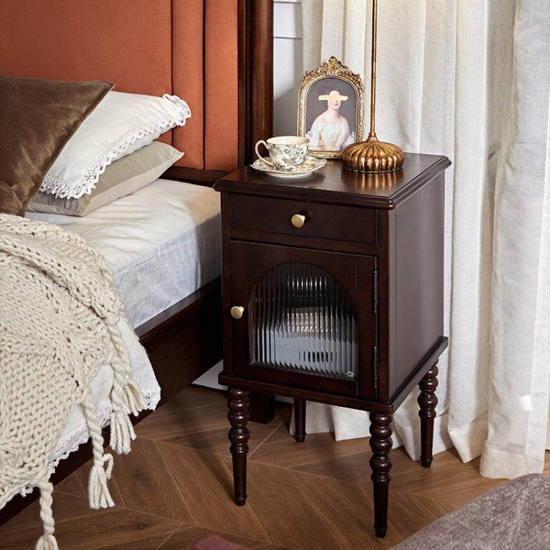 法式实木轻奢床头柜卧室家具储物柜现代简约置物架收纳柜,电子元器件市场,其它元器件,淘宝优惠券,粉丝福利购,淘宝优惠卷