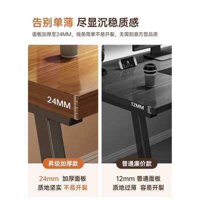 机房电脑桌台式桌家用房间用卧室简易出租屋书桌单人学习桌带椅子