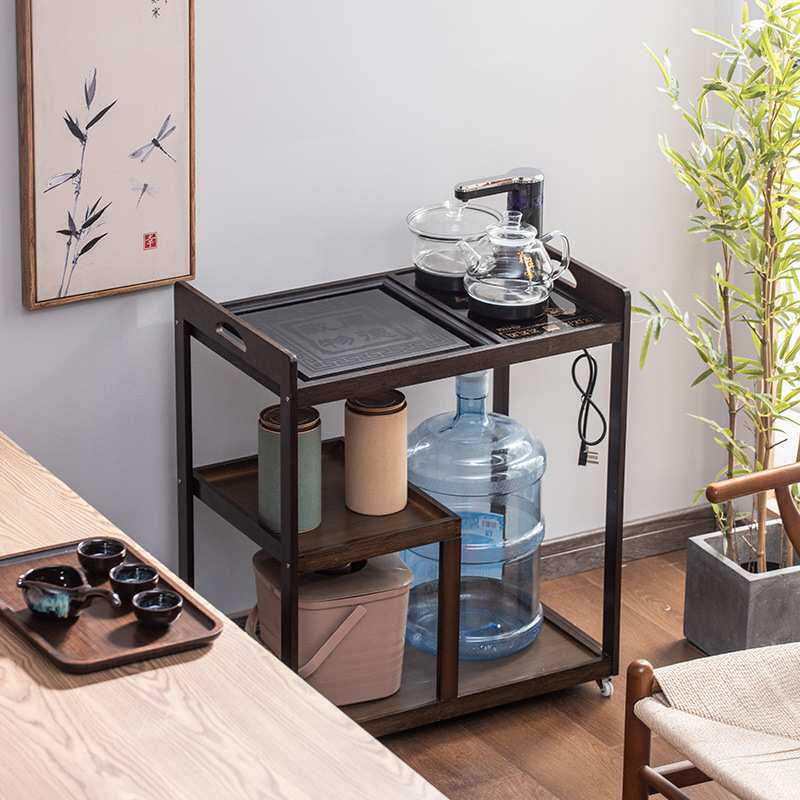 移动茶车小茶台简约现代泡茶桌家用茶具套装一体中式客厅小型茶几