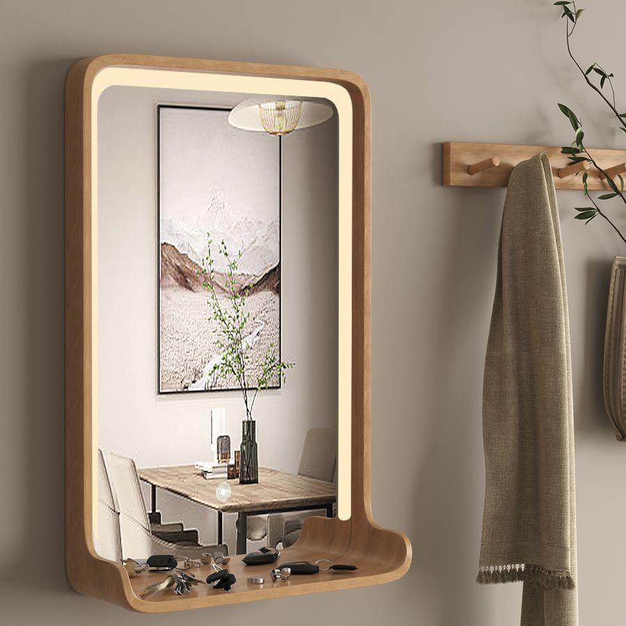 网红化妆镜台式桌面收挂墙现代梳妆镜子轻奢卧室led灯北欧风简约,标准件/零部件/工业耗材,车间地垫,淘宝优惠券,粉丝福利购,淘宝优惠卷