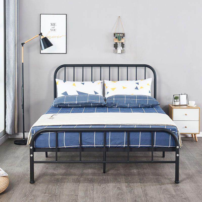 现代简约铁艺床龙骨板铁架床1.8米双人1.5米出租房单人1.2米新品,电子元器件市场,其它元器件,淘宝优惠券,粉丝福利购,淘宝优惠卷