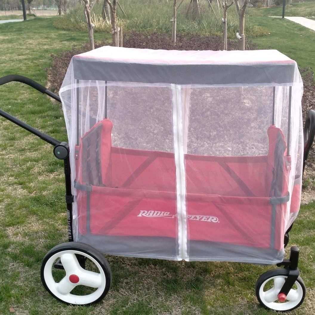 通用蚊帐radioflyer防蚊帐防雨罩户外折叠露营车儿童车外出蚊帐罩