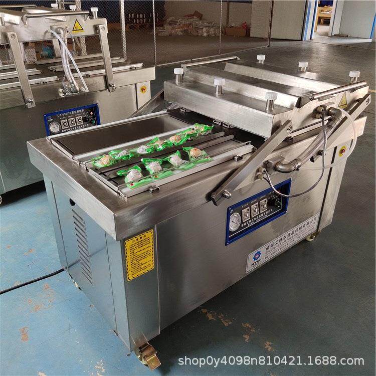 鸭蛋四封条真空包装机 乡巴佬凤爪真空封口机 双室真空塑封机