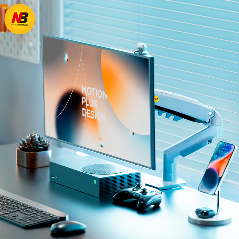 显示器支架桌面旋转升降电脑支架