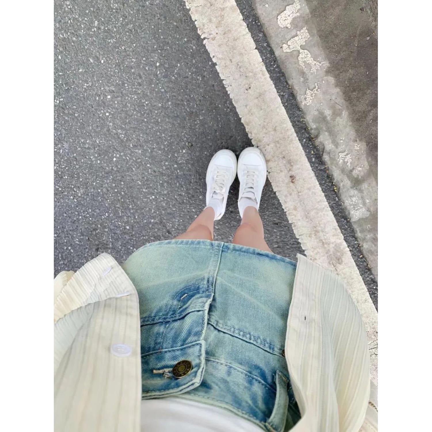 法式防晒衬衫女外套女春夏设计感小众薄款透气衬衣开衫肌理感上衣