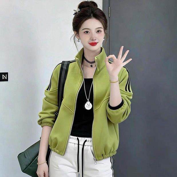 2026超火减龄新款上衣 卫衣女洋气个性宽松立领 小个子外套