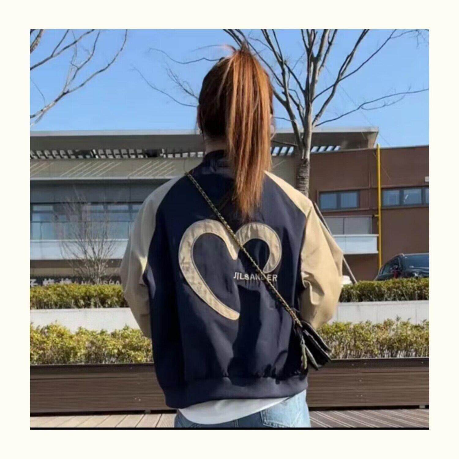 新款拼接撞色休闲韩系2024棒球服女春秋短款小个子夹克外套宽松潮