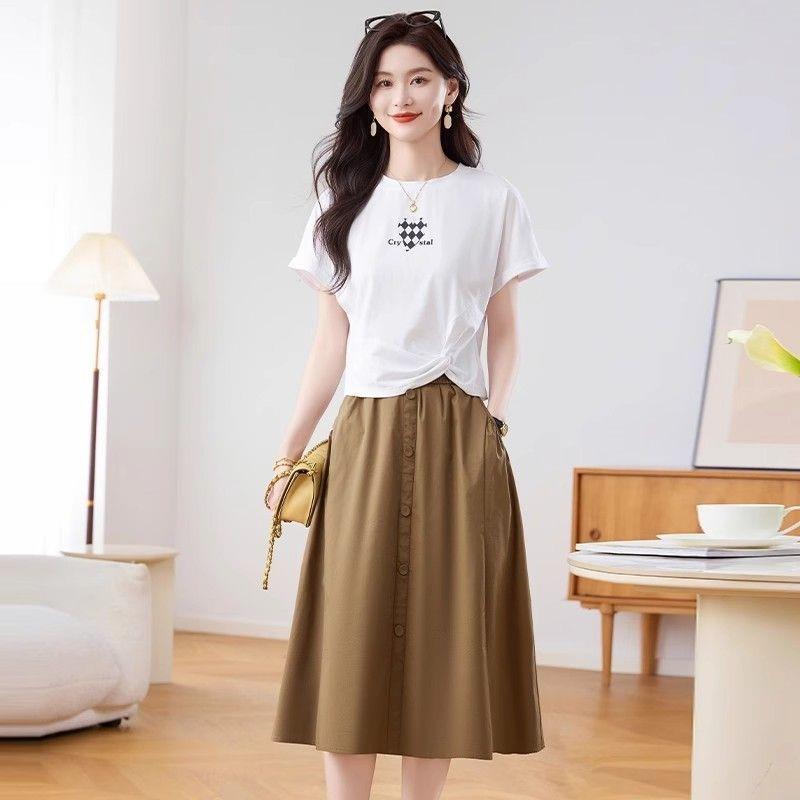 时尚高端连衣裙新款夏装超火两件套2026洋气女装知性风衣服中长款