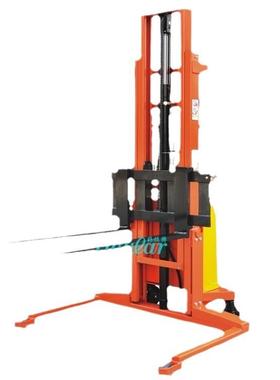 SEM半电动堆高车（宽支腿）半电动叉车自动升降装货铲车