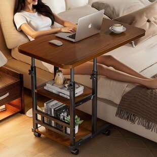 升降桌小尺寸床边桌可移动电脑桌学生简易写字桌卧室家用床上办公