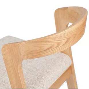 北欧实木餐椅靠背椅子设计师时尚水曲柳矮背餐椅软面工厂一件直邮