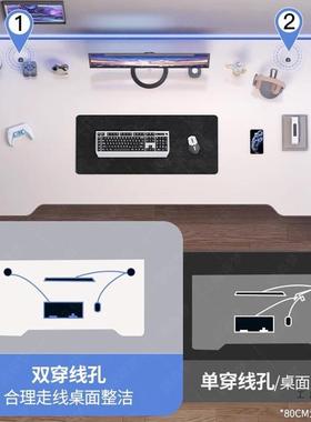 电脑居桌台式家用卧室桌椅作电竞简易桌HKB子家工台书式新款台电