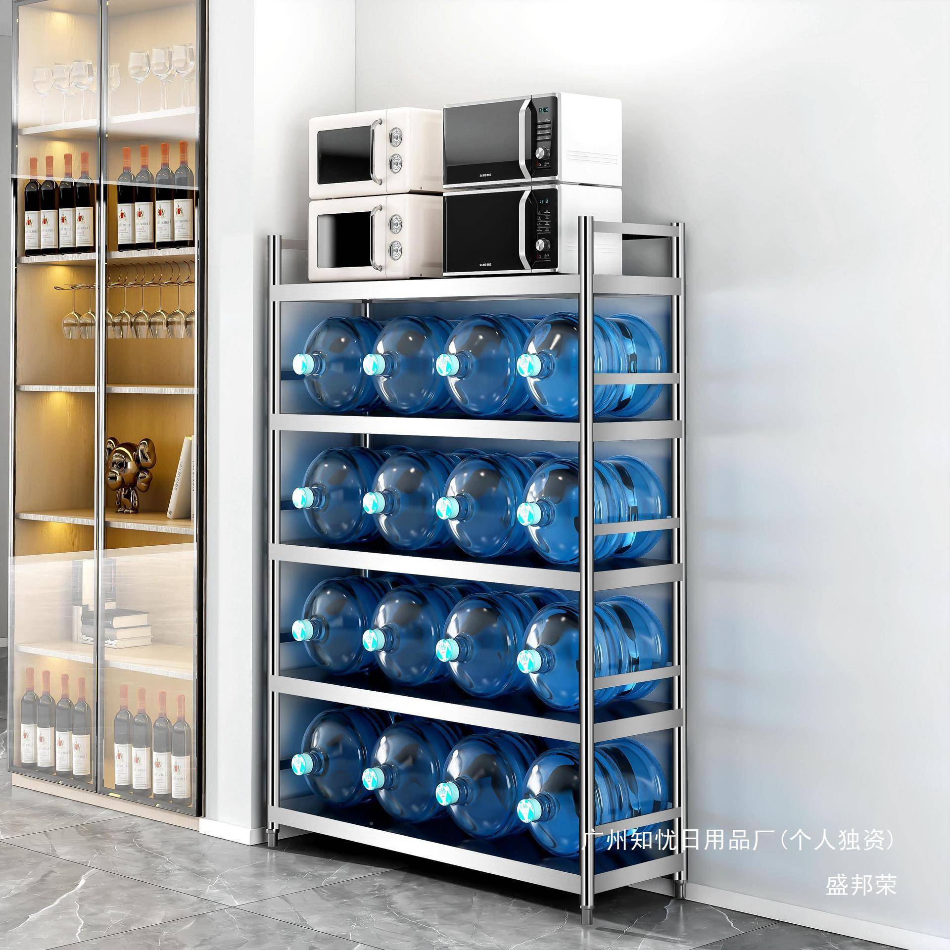 厂家多层多储功能不锈JLU钢房物收厂纳货架家用厨置物架家层架落