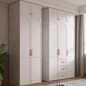 中派法式 轻奢衣柜家用卧室小户型收纳储物柜现代简约奶油风大衣橱