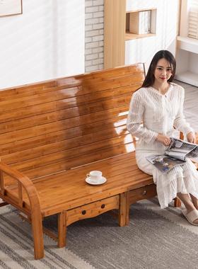 折叠人发床两用双人沙家用多功能实木午休室72041凉床办公单简易