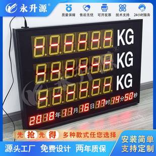 重量幕显示36157屏称重电子看板屏plc通讯息采集信工业力计数重感