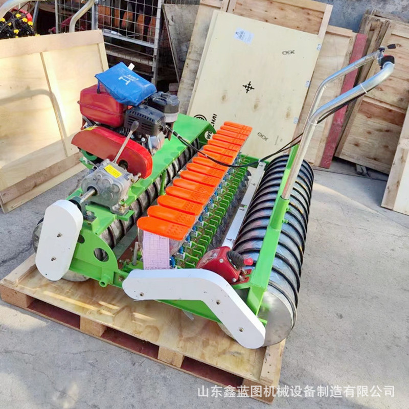单行6行汽油精密谷蔬点播机