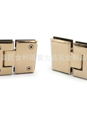 浴房玻璃门合加页304不锈夹钢双NNE向折页淋无框玻璃固定门夹厚铰