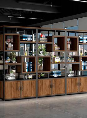 隔断置物NPR架架落地工业风客厅铁艺屏玄风书办公室柜墙餐厅饰装