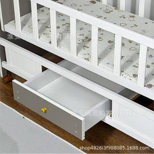 2724新编织婴儿床防撞款条股麻花长辫床围三抱枕打结条实木BB床