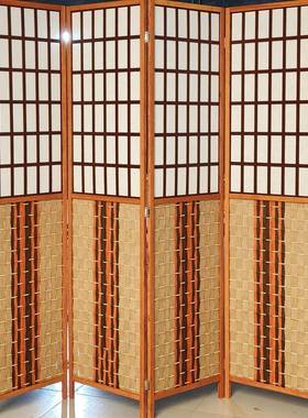 式可折叠办隔墙房间隔中叠断屏风家居玄公关折屏酒店民宿可96614