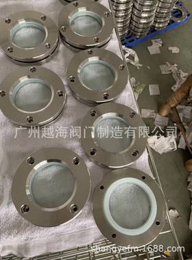 34不锈钢视镜JB593-64玻法0兰璃对夹57379平板管道视盅DN50-DN2式