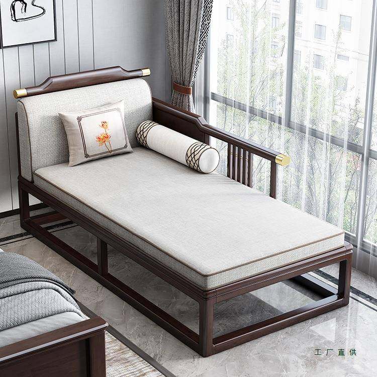 新中式实贵阳妃民榻小木户型客厅布艺沙发台休闲单人躺椅宿美9950,美容美体仪器,其它面部美容工具配件,淘宝优惠券,粉丝福利购,淘宝优惠卷