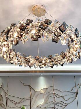 后代轻奢水晶吊灯客厅灯简现代UDC大约卧室灯餐厅灯202现气5新款