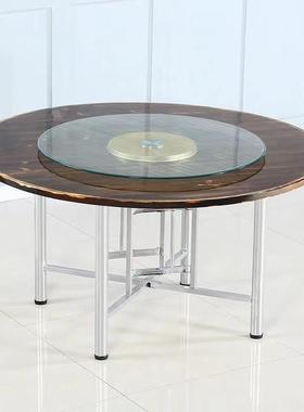 实木圆餐桌加厚大圆GOP面家用15人桌简台面圆易桌面饭桌子实木圆